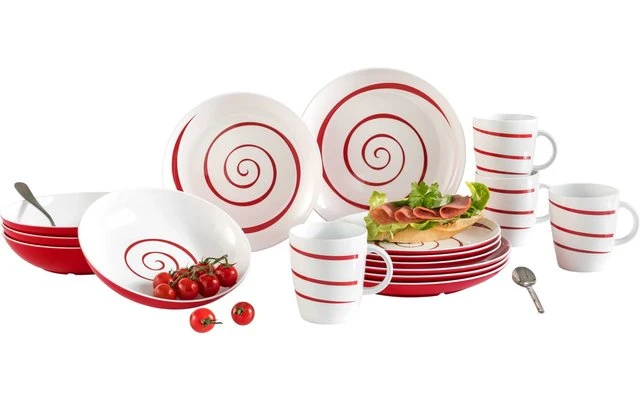 Gimex Classic Twist 16-piece Tableware Set Blue 3 Gimex Classic Twist 16-piece Tableware Set Blue