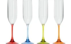 Flamefield 4-set Polycrylic Champagne Glasses
