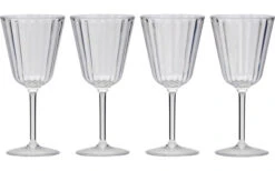 Flamefield Royal Plastic Wine Glasses 280 Ml Set Of 4