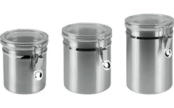 Metaltex Stainless Steel Storage Tin With Transparent Lid 0,7 L 6 Metaltex Stainless Steel Storage Tin With Transparent Lid 0,7 L -Fritz Berger 260179 2690690