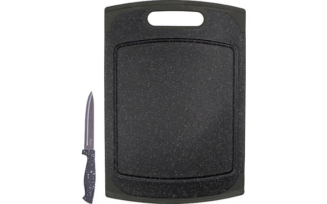 Steuber Cutting Board Granite Design 29 X 20 Cm Incl. Paring Knife 19 Cm 3 Steuber Cutting Board Granite Design 29 X 20 Cm Incl. Paring Knife 19 Cm