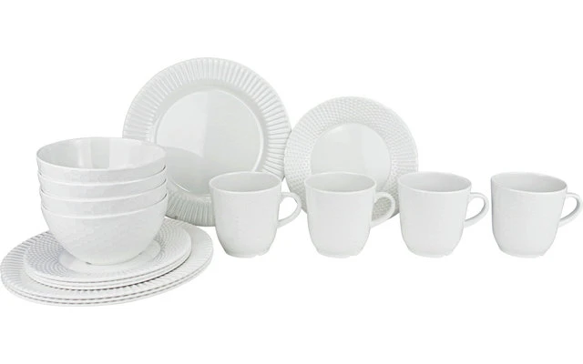 Gimex Royal Edelweiss Antislip Melamine Tableware Set 16 Pcs. 3 Gimex Royal Edelweiss Antislip Melamine Tableware Set 16 Pcs.