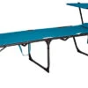 Berger Slimline Tripod Sun Lounger Light Blue