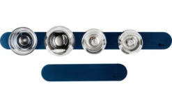 Silwy Magnet Metal Bar 25 Cm With Leather Coating Black