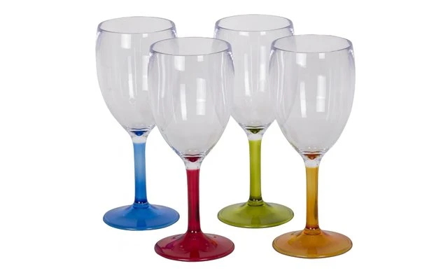 Set Of 4 Coloured Wine Glasses 3 Set Of 4 Coloured Wine Glasses
