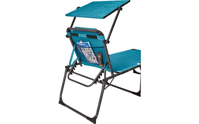 Berger Slimline Tripod Sun Lounger Light Blue 4 Berger Slimline Tripod Sun Lounger Light Blue - Image 2