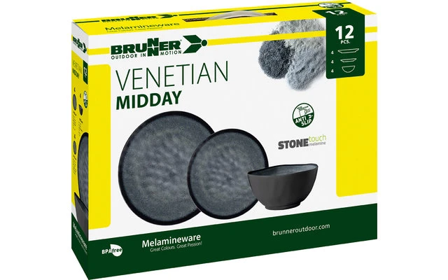 Brunner Midday Venetian Melamine Tableware Set 12 Pcs. 3 Brunner Midday Venetian Melamine Tableware Set 12 Pcs.