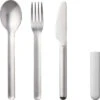 Mepal Bloom Stainless Steel Cutlery Set Incl. Plastic Cover 3 Pcs Pebble Yellow -Fritz Berger 349265 2655185 1