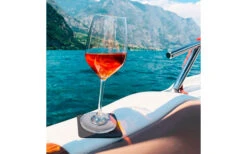 Crystal Magnetic Wine Glasses With Coasters 2 Pc Set -Fritz Berger 362739 2548435