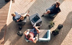 One Bar Element 2 Inflatable Armchair / Seat Element Dark Grey / Blue -Fritz Berger 365723 2596807 4