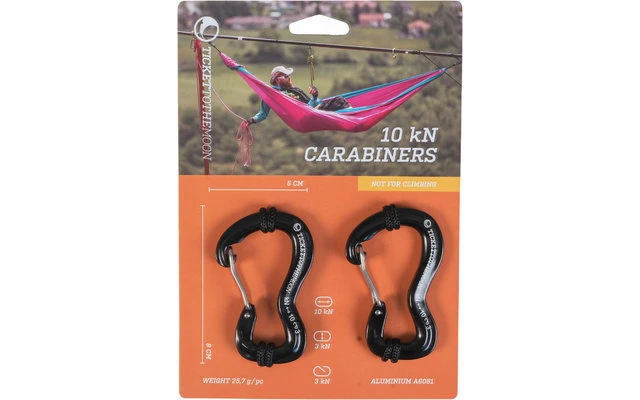 Ticket To The Moon Aluminium 10kN Aluminium Carabiner 2 Pieces 6 Ticket To The Moon Aluminium 10kN Aluminium Carabiner 2 Pieces - Image 4