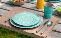 Bo-Camp Melamine Mug Set 4 Pcs. Blue / Brown