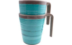 Bo-Camp Melamine Mug Set 4 Pieces Blue / Brown