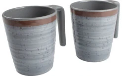 Bo-Camp Melamine Mug Set 4 Pieces Blue / Brown -Fritz Berger 385531 2833807