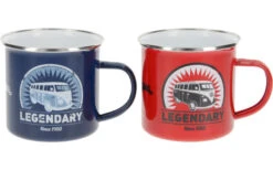 VW T1 Bulli Enamel Cups Set 2 Pieces 350 Ml