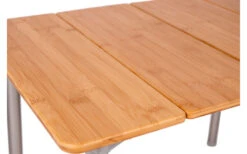 Bo-Camp Urban Outdoor Southwark Bamboo Aluminium Roll Up Table 60 X 40 Cm