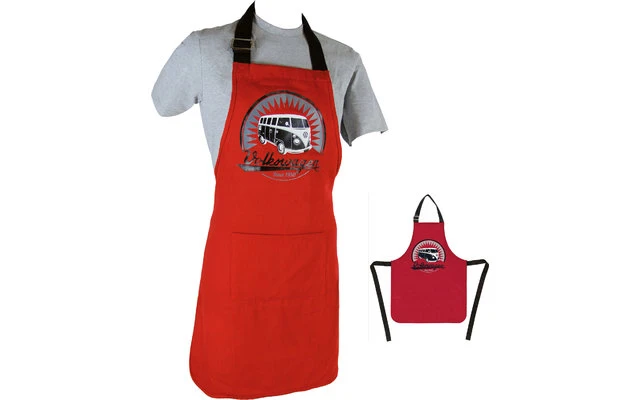 VW Collection T1 Bulli Cooking Apron Black 3 VW Collection T1 Bulli Cooking Apron Black