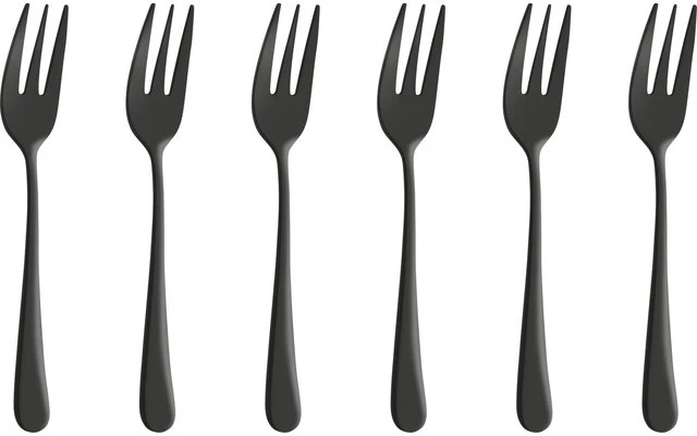 Amefa Cake Fork Set AUSTIN 6 Pcs. Black 3 Amefa Cake Fork Set AUSTIN 6 Pcs. Black