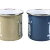 VW Collection T1 Bus Enamel Mugs Set 2 Pieces Blue / Grey