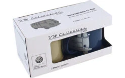VW Collection T1 Bus Enamel Mugs Set 2 Pieces Blue / Grey -Fritz Berger 410591 2980325