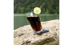 Silwy Longdrink Magnetic Plastic Glasses Incl. Metallic Gel Coasters 2 Pcs Transparent -Fritz Berger 435195 3101294