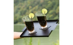 Silwy Longdrink Magnetic Plastic Glasses Incl. Metallic Gel Coasters 2 Pcs Transparent -Fritz Berger 435237 3101300