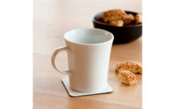 Silwy Porcelain Magnet Handle Cups Incl. Metal Nano Gel Pads 2 Piece White Coasters -Fritz Berger 435759 3104516
