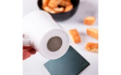 Silwy Porcelain Magnet Handle Cups Incl. Metal Nano Gel Pads 2 Piece White Coasters -Fritz Berger 435762 3104552