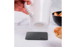 Silwy Porcelain Magnet Handle Cups Incl. Metal Nano Gel Pads 2 Piece White Coasters -Fritz Berger 435777 3104558