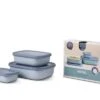 Mepal Multi Bowl Set Cirqula Rectangular Flat 3 Pieces Nordic Blue 2 Mepal Multi Bowl Set Cirqula Rectangular Flat 3 Pieces Nordic Blue -Fritz Berger 441221 3178031