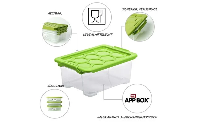 Rotho Evo Safe Storage Box 11 Liters 4 Rotho Evo Safe Storage Box 11 Liters - Image 2