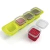 Rotho Domino Mini Freezer Jars Lime Green 2 Rotho Domino Mini Freezer Jars Lime Green -Fritz Berger 458694 3183899