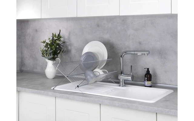 Wenko Dish Drainer Duo Chrome Plated 3 Wenko Dish Drainer Duo Chrome Plated