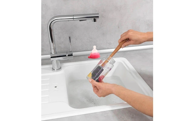 Wenko Silicone Sink Brush With Flex Head Hollie 3 Wenko Silicone Sink Brush With Flex Head Hollie