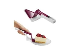 Metaltex Cake Server With Slider White/furchsia