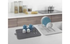 Metaltex Dry-Tex 2-in-1 Drainer With Microfiber Mat Silver 12 Metaltex Dry-Tex 2-in-1 Drainer With Microfiber Mat Silver -Fritz Berger 497516 3367496