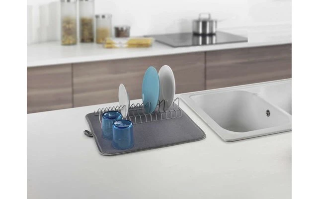 Metaltex Dry-Tex 2-in-1 Drainer With Microfiber Mat Black 7 Metaltex Dry-Tex 2-in-1 Drainer With Microfiber Mat Black - Image 5