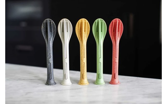 Koziol Klikk Pocket Cutlery Set 3 Pieces Nature Desert Sand 5 Koziol Klikk Pocket Cutlery Set 3 Pieces Nature Desert Sand - Image 3