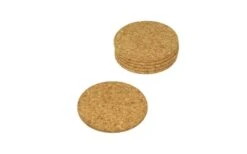 Metaltex Cork Glass Coaster Set Of 6 9 Cm