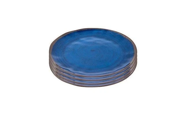 Bo-Camp Halo Dinner Plate 4 Pieces Blue 3 Bo-Camp Halo Dinner Plate 4 Pieces Blue