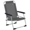 Bo-Camp Copa Rio Lyon Beach Chair Gray -Fritz Berger 540133 3521071