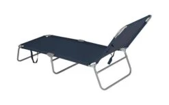 Bo-Camp Sun Lounger Adjustable Gray