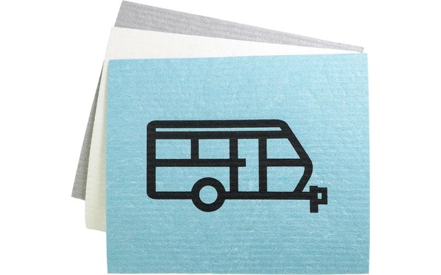 Pufz Swedish Tea Towel Caravan Retro Gray 4 Pufz Swedish Tea Towel Caravan Retro Gray - Image 2