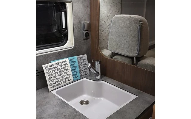 Pufz Swedish Tea Towel Caravan Retro Gray 9 Pufz Swedish Tea Towel Caravan Retro Gray - Image 7