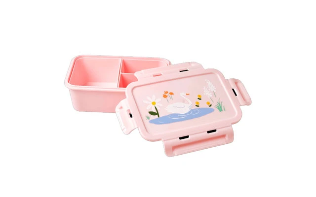 Rice Melamine Lunch Box With Frogs Light Blue 21 X 14 X 7.5 Cm 4 Rice Melamine Lunch Box With Frogs Light Blue 21 X 14 X 7.5 Cm - Image 2