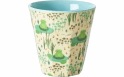 Rice Melamine Children's Mug Small With Dinosaurs Green 200 Ml -Fritz Berger 560542 3702212