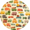 Rice Melamine Children's Plate Multi With Cars 22 Cm -Fritz Berger 560734 3708140
