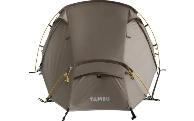 Tambu Natuna 2 Person Trekking Tunnel Tent Brown 6 Tambu Natuna 2 Person Trekking Tunnel Tent Brown - Image 4