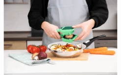 Nicer Dicer Quick Professional Set Vegetable Slicer 12 Pieces Green 7 Nicer Dicer Quick Professional Set Vegetable Slicer 12 Pieces Green -Fritz Berger 578231 3958383