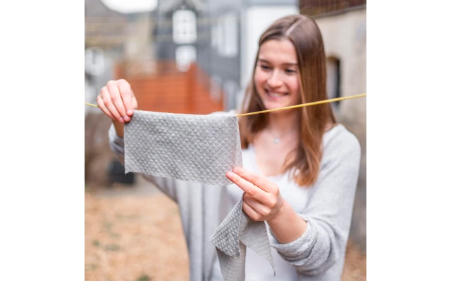 Chinchilla Washable Kitchen Roll Wood Cellulose And Cotton Gray 9 Chinchilla Washable Kitchen Roll Wood Cellulose And Cotton Gray - Image 7